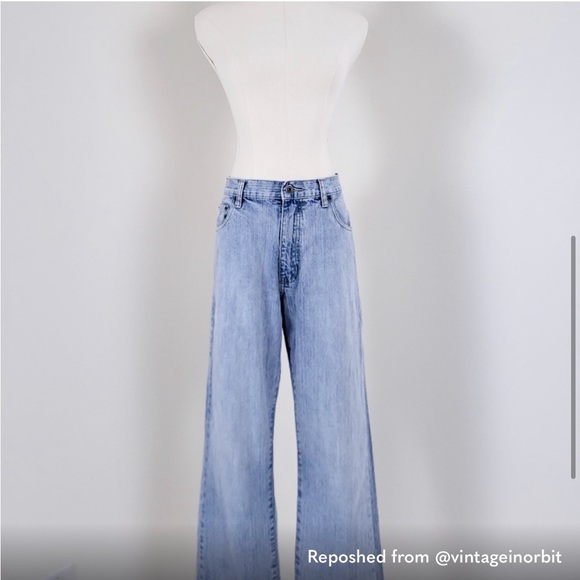 Nevada vintage straight leg y2k denim - washed out stone wash - Picture 4 of 9